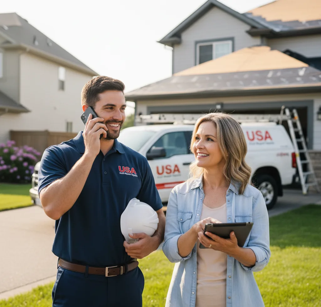 USA Roof Repair Experts customer support in Hartford City